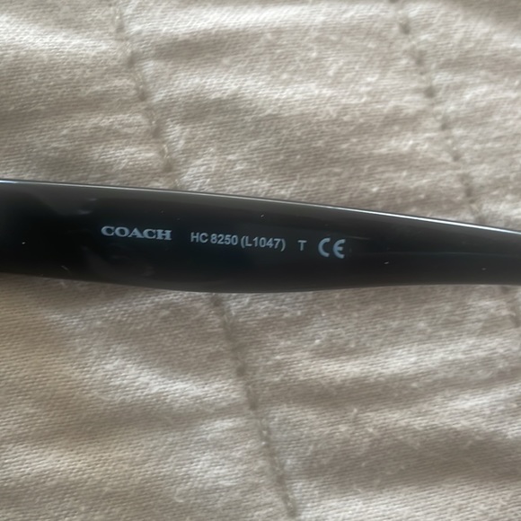 COPY - Rare Coach Black Sunglasses Iridescent Logo.” - Picture 6 of 7